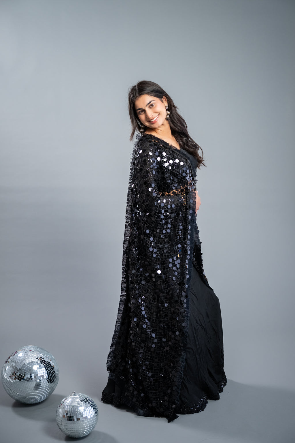 Midnight Pearl Embroidered Ensemble