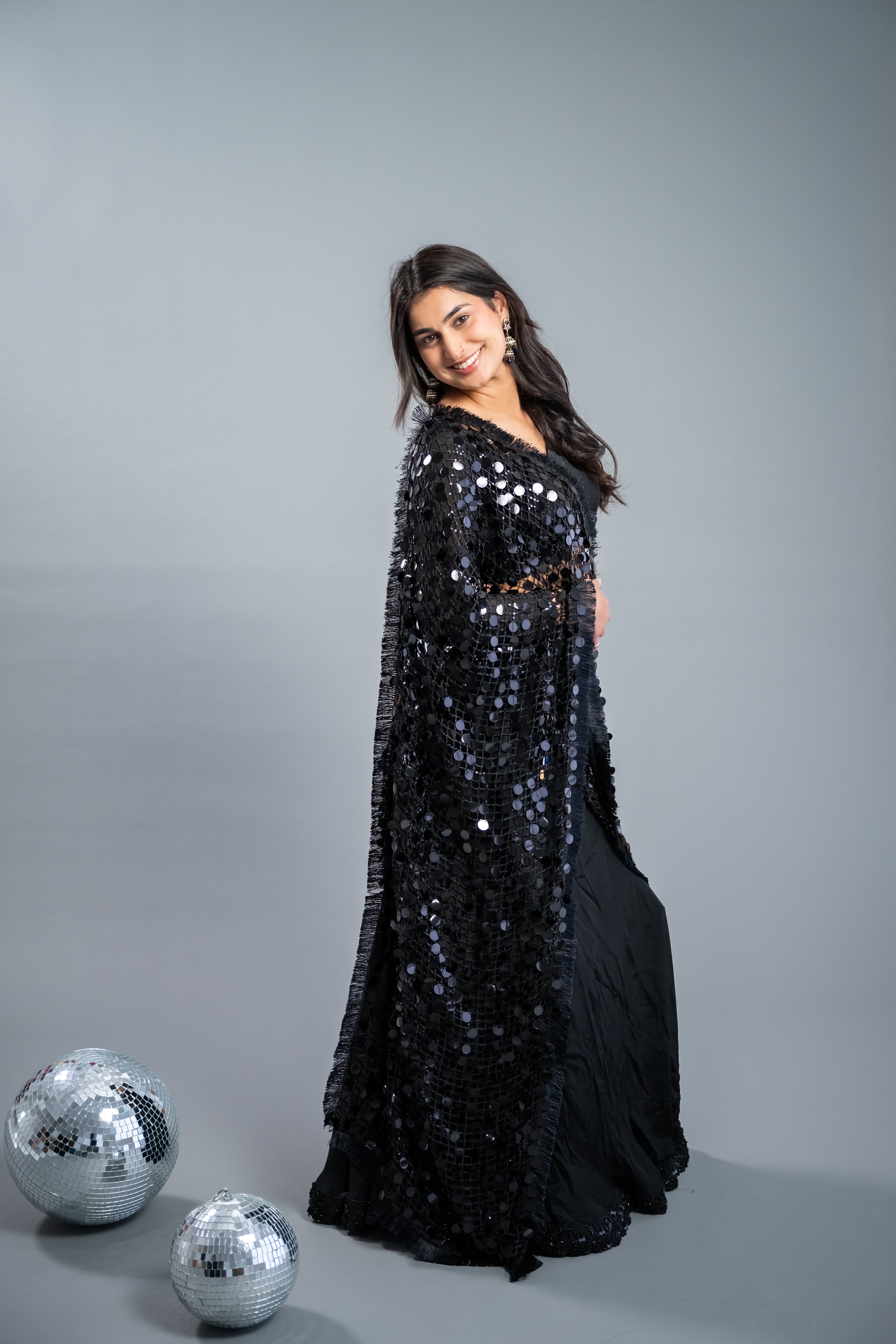 Midnight Pearl Embroidered Ensemble