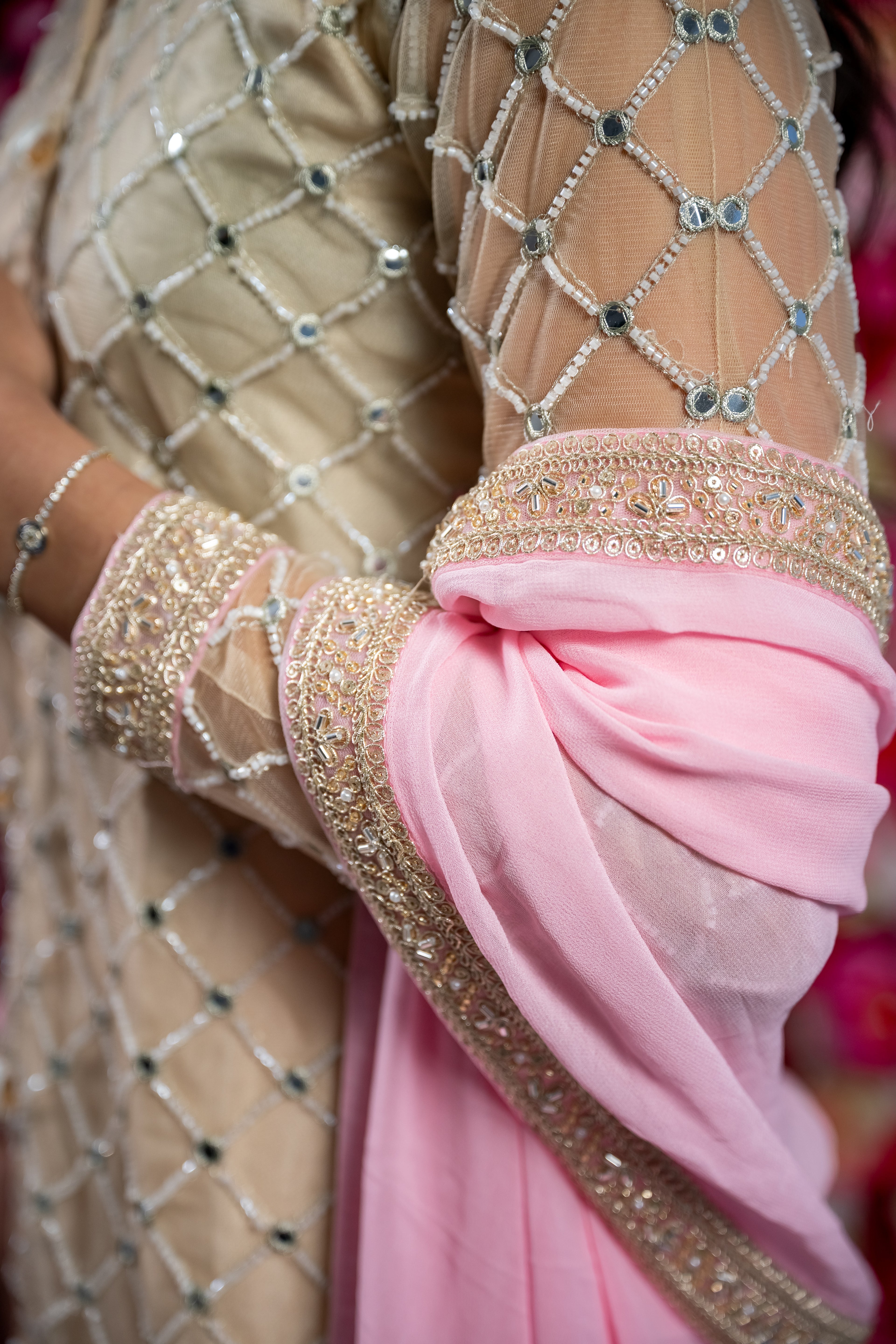 Rose Mist Cutwork Kurta With Shalwar