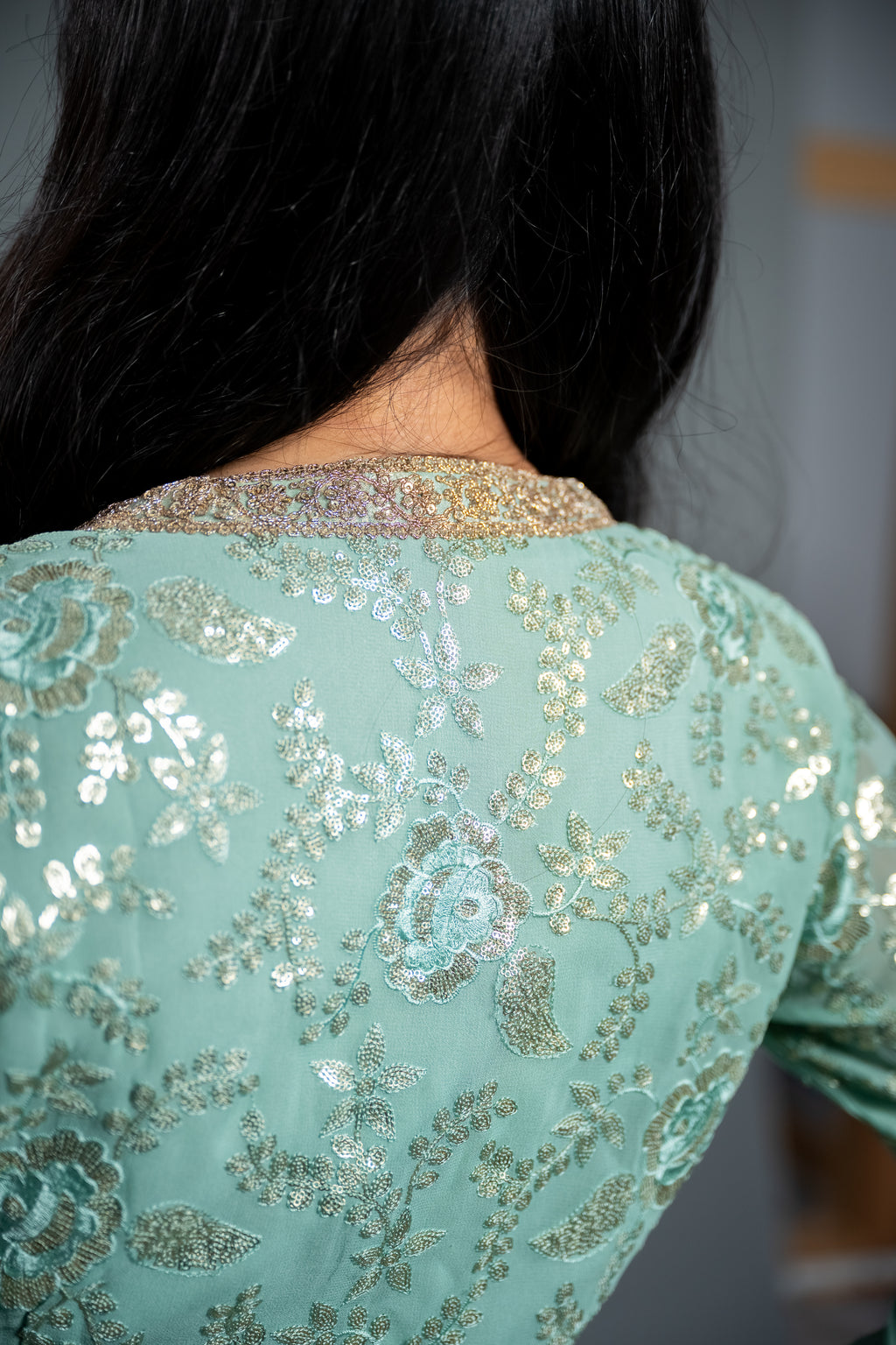 Sunset Glow Embroidered Ensemble
