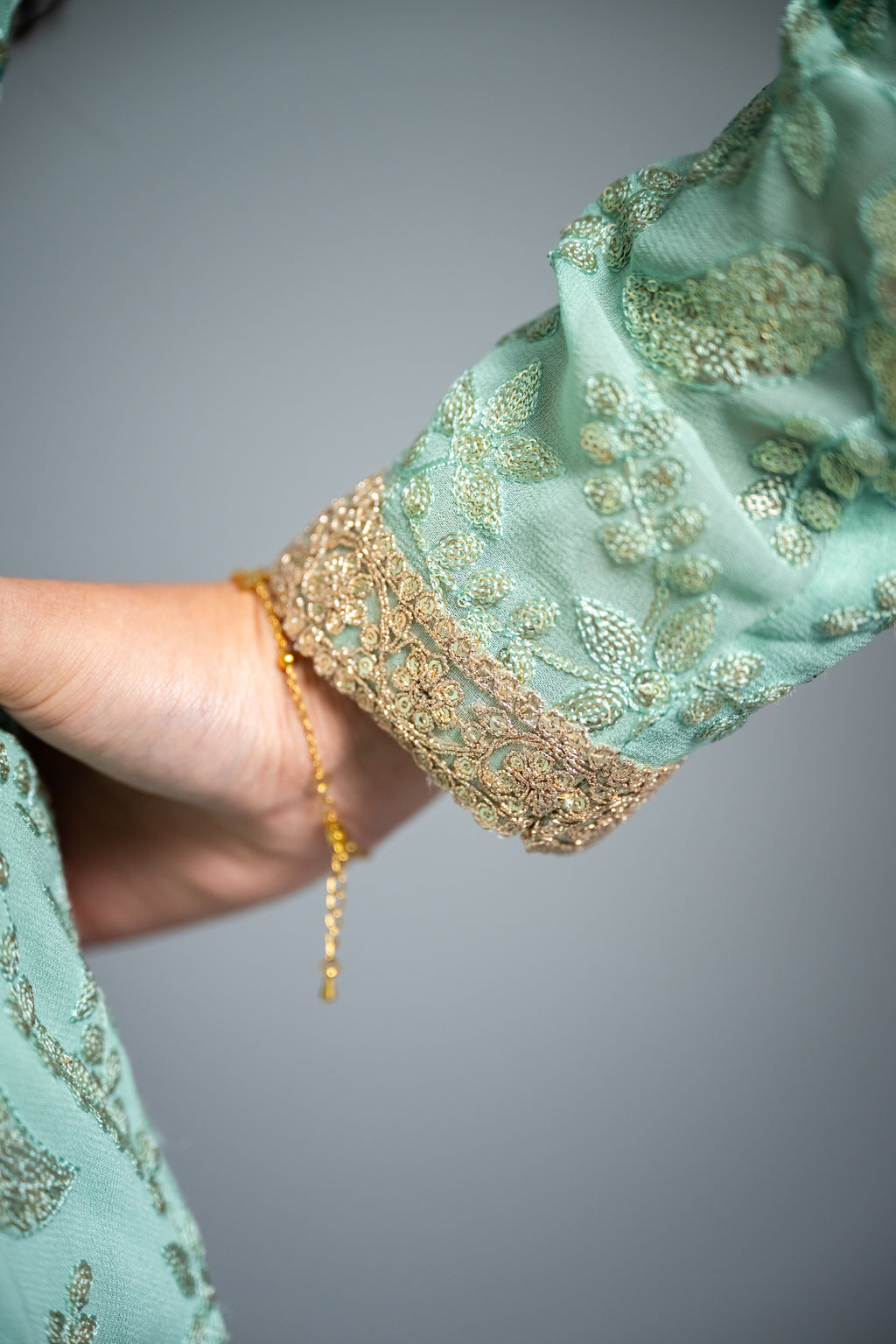 Sunset Glow Embroidered Ensemble