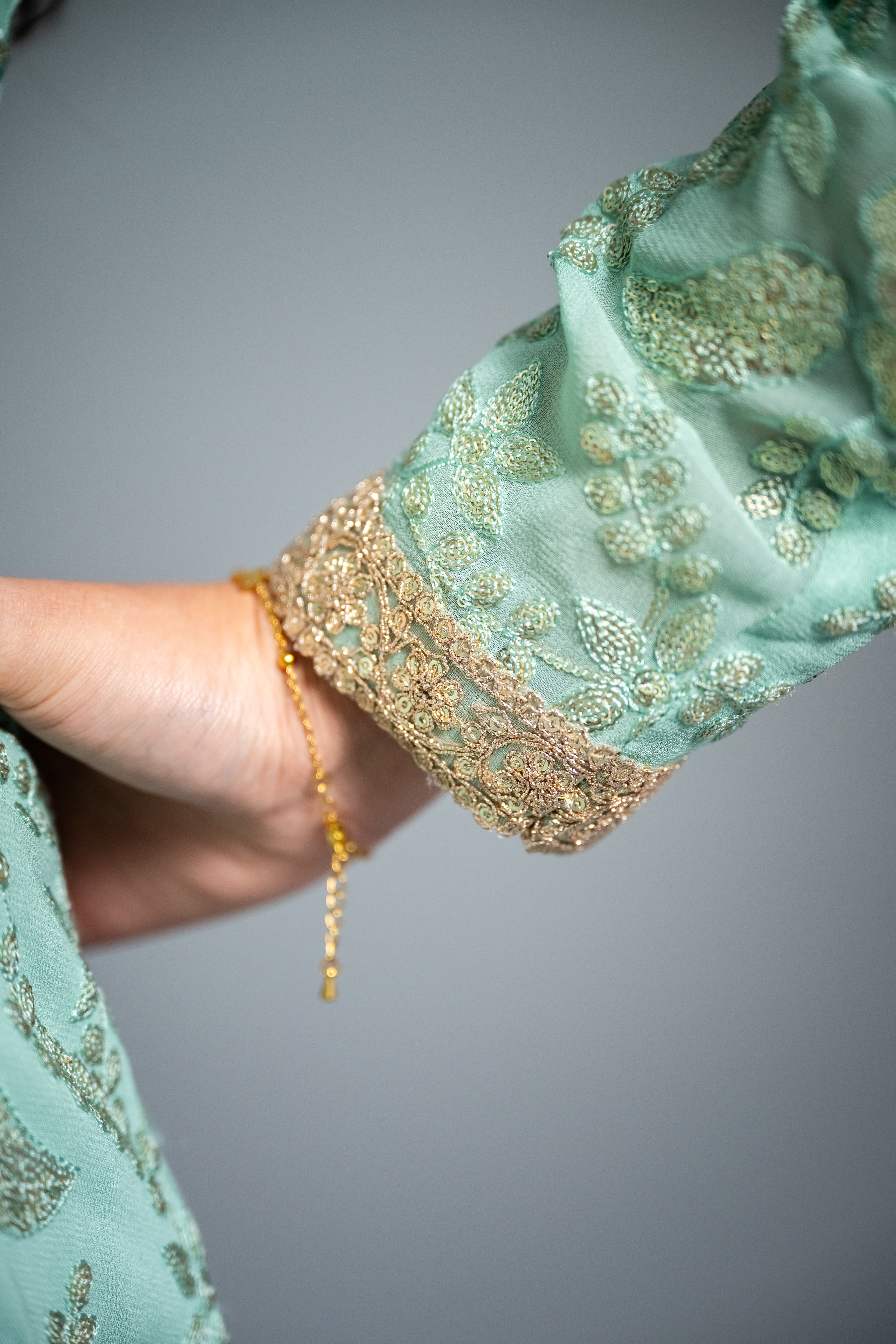 Sunset Glow Embroidered Ensemble
